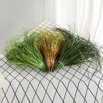 1 Ветка современного имитационного растения, красивая, свежая, красочная искусственная луковая трава на открытом воздухе в помещении