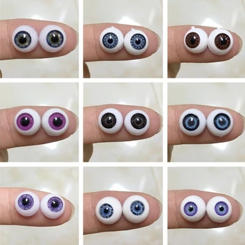 10 мм глазные яблоки куклы BJD, полукруглые акриловые глаза для 3D-моделирования, самодельные глазные яблоки, подходящие для куклы-Реборн-Бэби