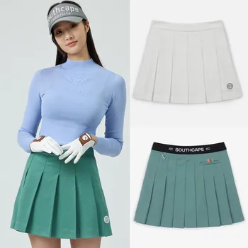 2023 Новая женская одежда для гольфа Спорт на открытом воздухе Гольф Плиссированная юбка-полукомбинезон Повседневная спортивная юбка для гольфа Slim Fit