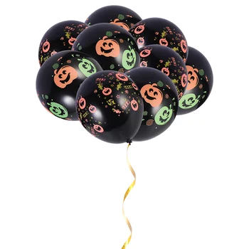 21 Шт. Украшения на Хэллоуин, украшение воздушными шарами с тыквенной головой, Воздушные шары для эмульсионной печати, Принадлежности для вечеринок