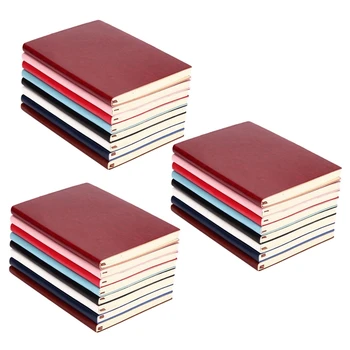 3X6 разных цветов, записная книжка в мягкой обложке из искусственной кожи, дневник на 100 страницах