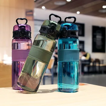 500 мл Чашка С Защитой От ожогов Без BPA Спортивные Бутылки Для Воды Пластиковые Портативные Чашки Для Воды Большой Емкости Для Путешествий На Открытом Воздухе Спортивная Бутылка Для Воды