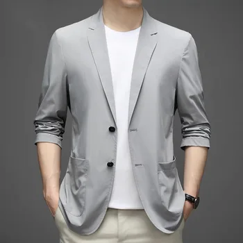 5759-Мужской осенний новый свободный маленький костюм Корейской версии трендовой куртки leisure west в британском стиле