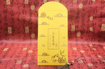 5шт креативный новогодний Золотой Будда Красный конверт