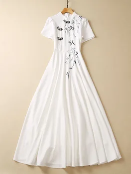 AL60622 Высококачественное Новое Модное женское платье 2023 года, роскошное платье известного бренда европейского дизайна в стиле вечеринки.