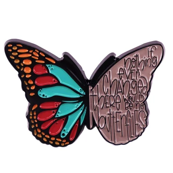 C4717 Мультяшная милая художественная бабочка, красочное насекомое, Металлическая эмалевая брошь, значок для любителей моды, Подарок, Сумка для одежды, Аксессуары