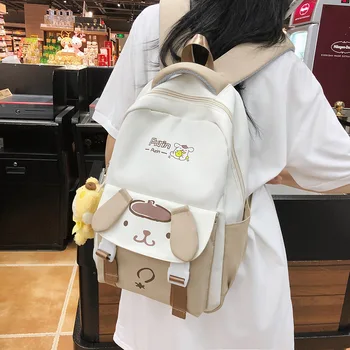 Sanrio Милый Студенческий школьный рюкзак большой емкости, Новый Рюкзак для отдыха и путешествий на открытом воздухе, Корейская версия, Кампус, Простой рюкзак для пары