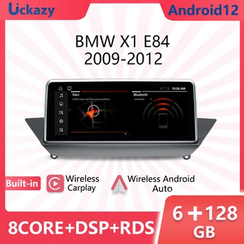 Uckazy Android 12 Автомагнитола Для BMW X1 E84 CIC 2009-2015 Экран Мультимедийного Плеера GPS Навигация Аудио Головное Устройство Стерео Carplay