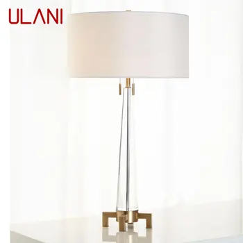 ULANI Современная Хрустальная настольная лампа LED Nordic White Креативный Прикроватный светильник для дома, гостиной, спальни, отеля