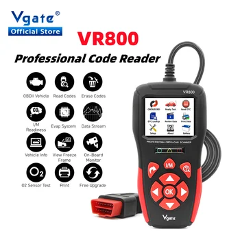 Vgate VR800 Считыватель автомобильного кода OBD2 Сканер Автомобильные Инструменты Сканирования OBD 2 Диагностический Автоматический Инструмент Сканирования ODB2 PK AS500 KW850 ELM327