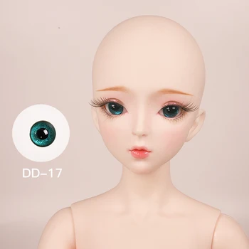 аксессуары для куклы 60 см, кукла из трех частей, пятицветные бусины для глаз, SD кукла, bjd, изменение макияжа, кукла, открывающий глаз, меняющий глаз 14 мм
