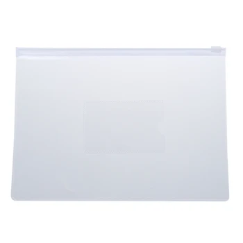 Белый прозрачный бумажный слайдер формата А5, папки на молнии, сумки для файлов, 20 шт
