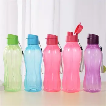 Бутылка Пластиковая бутылка для воды Портативная Спортивная чашка для воды на открытом воздухе Большой емкости Однотонная пластиковая посуда для напитков Space Cup