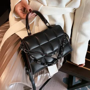 Высококачественная женская сумка 2023, классическая дизайнерская переносная сумка через плечо с клетчатым рисунком на одно плечо