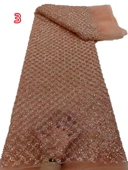Высококачественная французская трубочка с вышивкой из бисера в виде ромба, кружевная сетка с блестками, классические роскошные платья в стиле ретро, вечерние платья