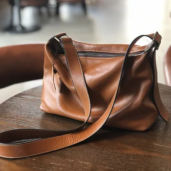 Девушки большой емкости плечо сумка простой кожаный Crossbody мешок отдыха и путешествий сумка