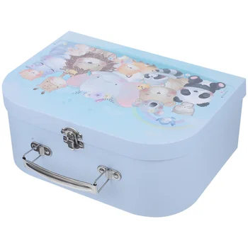 Детский ящик для хранения Мини-картонный чемоданчик Картонные ящики для хранения детских игрушек