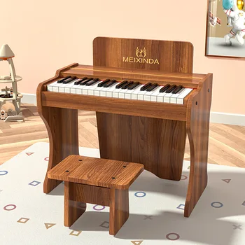 Детское пианино 37-Клавишная электронная клавиатура для фортепиано для начинающих, идеально подходящая для домашнего обучения