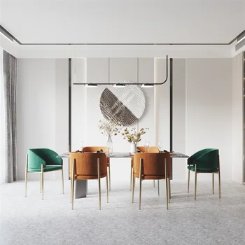 Дизайнерское роскошное кресло, туалетный столик для гостиной, стулья для столовой, современные офисные массажные кресла для отеля El Hogar, мебель SQCYH