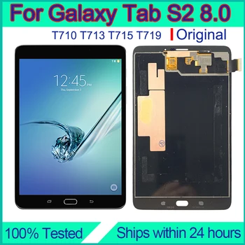 Для Samsung Galaxy Tab S2 8,0 Замена Экрана Оригинальный Ремонт Сенсорного дисплея T710 T713 T715 Tauschen Pantalla LCD Reparatur