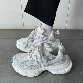 Женская повседневная обувь 2023 года, новый дизайн, женская вулканизированная обувь, спортивная обувь в стиле ретро, модные массивные кроссовки, женские