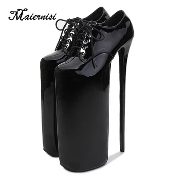 Женские туфли-лодочки на высоком каблуке Каблук 30 см Показ модных моделей Модный креатив платформа 20 см Большого размера