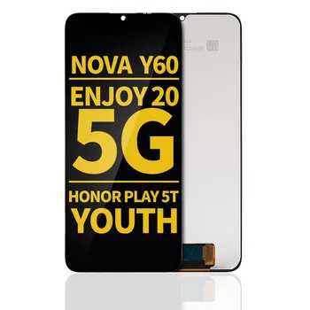 ЖК-экран без замены рамки для Huawei Nova Y60/Huawei Enjoy 20 5G/ Honor Play 5T Youth (восстановленный) (черный)