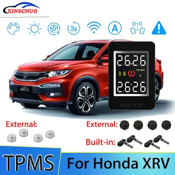 Интеллектуальная Автомобильная Система Контроля Давления В Шинах TPMS Для Honda XRV XR-V С 4 Датчиками Беспроводной Сигнализации ЖК-дисплей TPMS Monitor