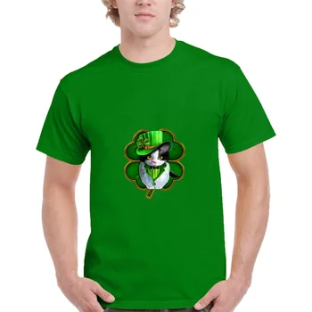 Ирландская Футболка С Днем Святого Патрика, Мужская одежда, Зеленый Клевер, Простая Футболка с 3D Принтом, Модные Хлопковые Повседневные Мужские футболки С Круглым вырезом