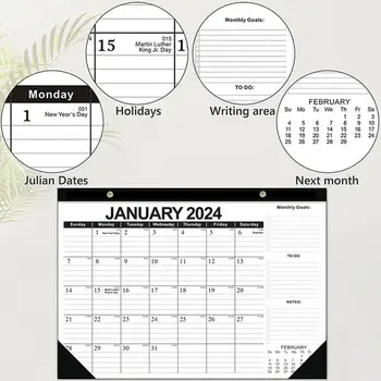 Календарь для холодильника Настенный Календарь Прочный, Легко читаемый Настенный Настольный Календарь на 18 месяцев на 2024.1-2025.6 Английский Универсальный