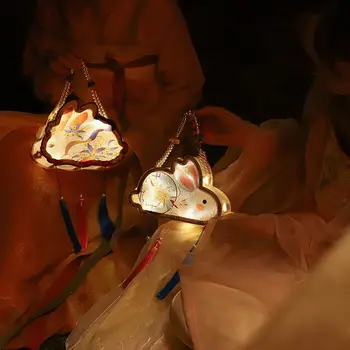 Китайский мультяшный деревянный фонарь ручной работы, материал 