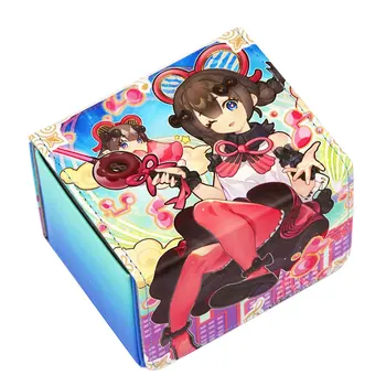 Коробка для хранения карточек аниме из 100 + искусственной кожи, коробка для настольных игр TCG, коробка для карточек Tokisaki Kurumi, защитная сумка для торговых карточек MGT Pkm YGO