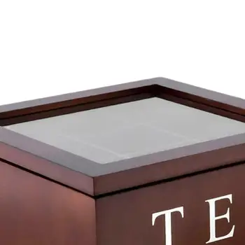 Коробка для чайных пакетиков, Штабелируемый держатель для чайных пакетиков, домашний для различных сортов чая и приправ, черный