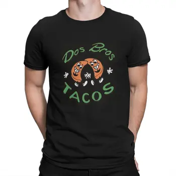 Креативная футболка Turbo Snail для мужчин DOS BROS TACOS с круглым вырезом, футболка из чистого хлопка, топы в стиле хип-хоп, подарки на день рождения,