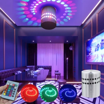 Креативный светодиодный настенный светильник RGB для прихожей, гостиной, спальни, атмосферы гостиничного холла, потолочной лампы, бара, настенного светильника для украшения прихожей KTV