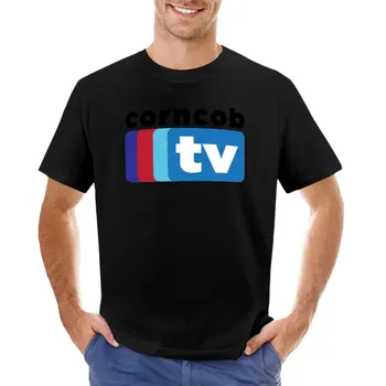 Кукурузный початок ТВ футболка футболки графические тройники футболки для мальчиков пользовательские футболки мужские футболки с длинным рукавом
