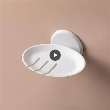 Кухонные Принадлежности для ванной комнаты Мыльница, Несущий настенный диск для хранения, Пластиковый Съемный лоток для хранения в ванной, держатель для мыла
