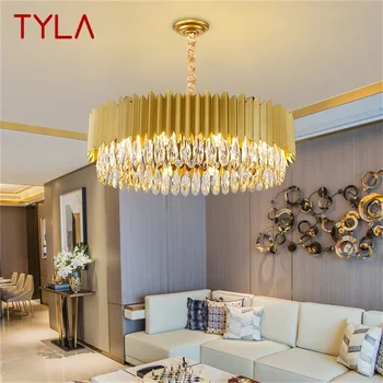 Люстра TYLA, светильники, Роскошный Золотой подвесной светильник, домашняя светодиодная подсветка в постмодернистском стиле для гостиной-столовой