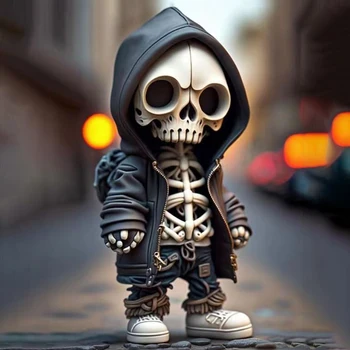 Мемориальная статуя скелета Нетоксичная коллекция моделей Skeleton Craft Толстовки Skeleton Craft Украшение для Хэллоуина для детей для детей