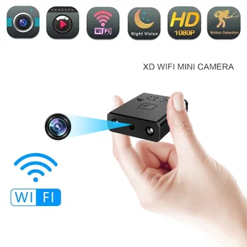 Мини-камера Wifi-видеокамера 4K Full HD 1080P Видеомагнитофон IR-CUT Обнаружение движения, система ночного видения, IP-веб-камера для умного дома