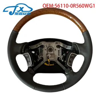 Многофункциональное рулевое колесо из натуральной кожи и персикового дерева в сборе для HYUNDAI SONATA NF 2004-2009 56110-0R560WG1 561100R560WG1