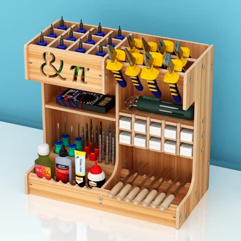 Модель, Стеллаж для хранения инструментов, Деревянная коробка, Коробка для отделки рабочего стола, вплоть до инструментов для сборки, Разные коробки для хранения