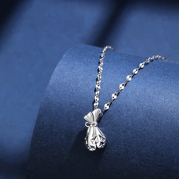 Модное милое ожерелье KOFSAC с сумкой на удачу для женщин, подарок на день рождения, простые ювелирные изделия из стерлингового серебра 925 пробы, ожерелья в китайском стиле