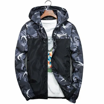 Мужская камуфляжная куртка в стиле пэчворк с принтом Gibson 2023, весна и осень, новый стиль, повседневная тонкая ветровка Harajuku, пальто