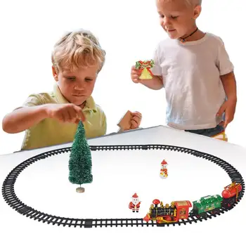 Набор игрушечных поездов, дорожки, Милый набор игрушек, вагоны и дорожки, игрушки, подарки для мальчиков и девочек в возрасте 4, 5, 6, 7, 8, 9