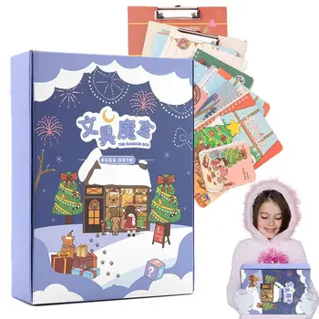Набор канцелярских принадлежностей для детей, Рождественский школьный набор канцелярских принадлежностей, волшебные рождественские поделки для детей и удивительные детские рождественские подарки для учебы