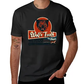 Новая Винтажная футболка Wolf's Tooth, футболки для любителей аниме-спорта, мужские графические футболки аниме