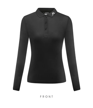 Новая женская спортивная одежда для гольфа с длинными рукавами, быстросохнущая дышащая рубашка-поло, футболка, приталенный топ, Универсальный
