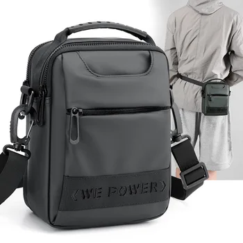 Новая простая мужская маленькая сумка, трендовая сумка-мессенджер, носимая поясная сумка, портативная сумка через плечо