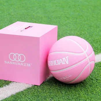 Новый розовый женский баскетбольный мяч Tiffany Blue № 7 для соревнований в помещении и на открытом воздухе, бесплатная гравировка PU 2023